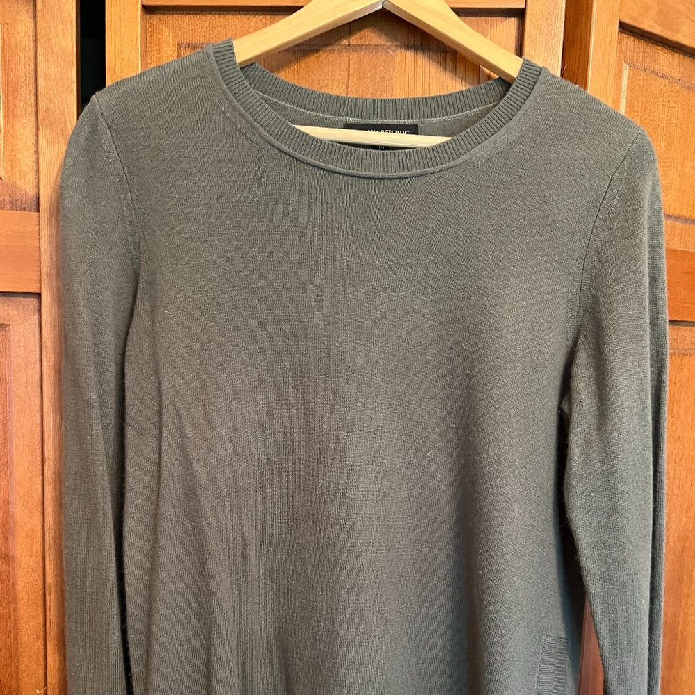 Olive Green Tunic Sweater Banana Republic